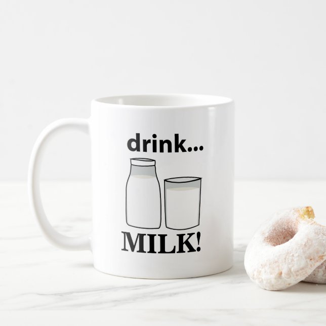 Taza De Café Bebe Leche  (Con donut)