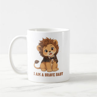 Taza de café "Bebé León Adorable 'Soy un Bebé Vali