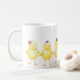 Taza De Café Bebé lindo chichas de pollo amante regalo Diversió