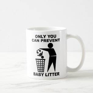 Taza De Café Bebé Litter Funny Mug Humor