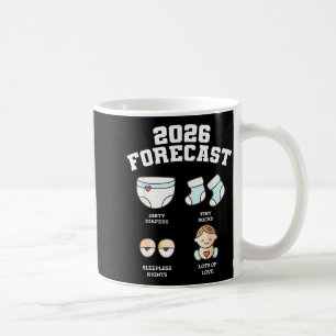 Taza De Café Bebé Llegando Pronto Pronóstico 2026 Shower de Beb