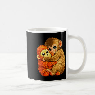 Taza De Café Bebé mono puñetazo - divertido meme de juguete de