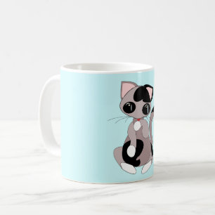 Taza De Café Bebé Mug con dulce gato pequeño