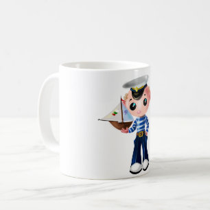 Taza De Café Bebé Mug con pequeño marinero