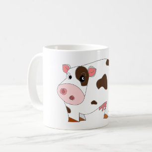 Taza De Café Bebé Mug con vaca feliz
