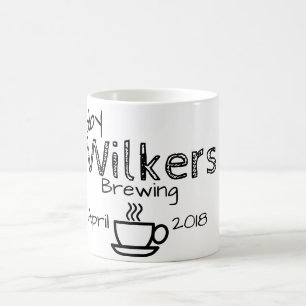 Taza De Café bebé que elabora cerveza contando con embarazo