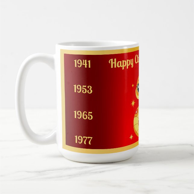 Taza De Café Bebé raro y serpiente chino para el café de Año Nu (Izquierda)