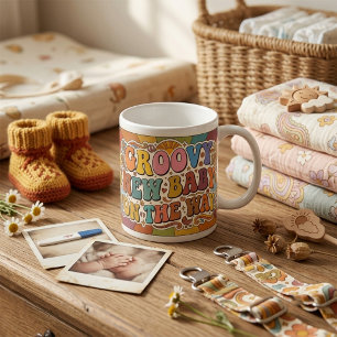 Taza De Café Bebé Retrosoleado en Camino Groovy