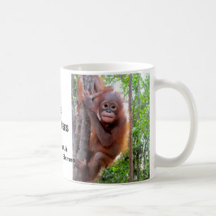 Taza De Café Bebé Uttuh de la protección del orangután