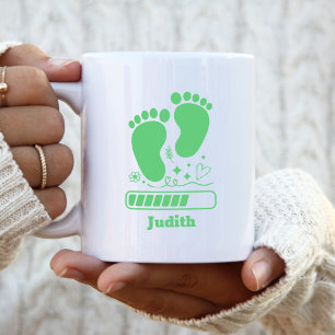 Taza De Café Bebé Verde Cargando