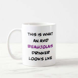 Taza De Café bebedor de beaujolais, ávido