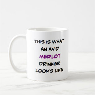 Taza De Café bebedor de merlot, ávido