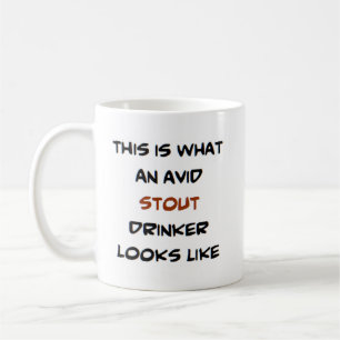 Taza De Café bebedor de stout, ávido