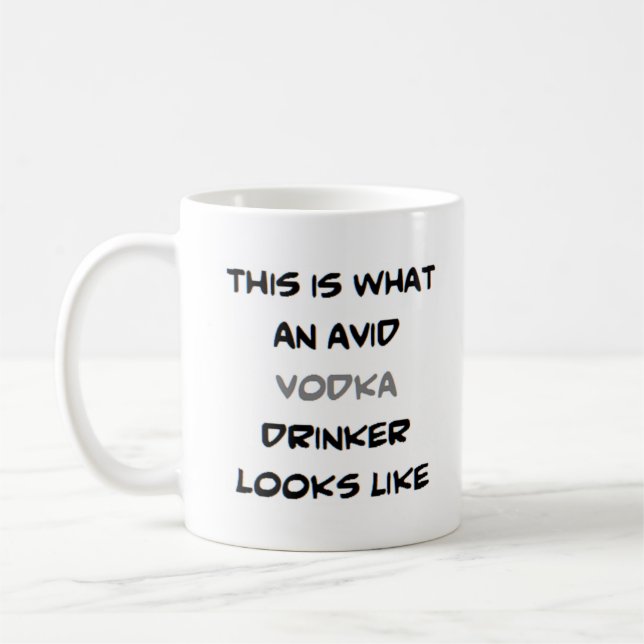 Taza De Café bebedor de vodka, ávido (Izquierda)
