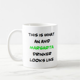 Taza De Café bebedor margarita, ávido