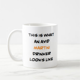 Taza De Café bebedor martini, ávido