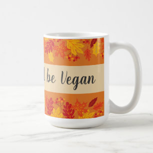 Taza De Café Beber bebe tanque vegetal otoño con hojas
