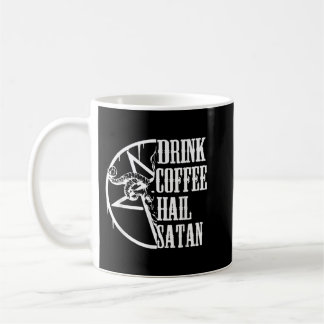Taza De Café Beber café Hail Satan
