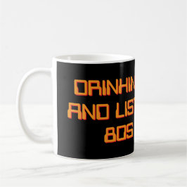 Taza De Café Beber café y escuchar música de los 80