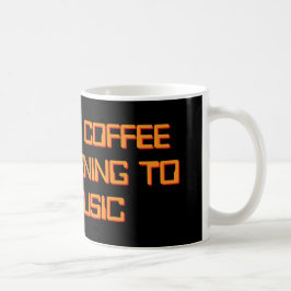 Taza De Café Beber café y escuchar música de los 80