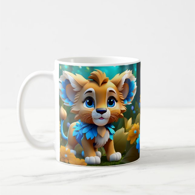 Taza De Café Bebés Adorables Cute Animales (Izquierda)