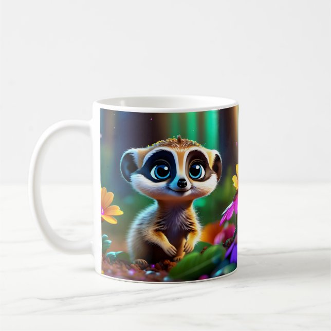 Taza De Café Bebés Adorables Cute Animales (Izquierda)
