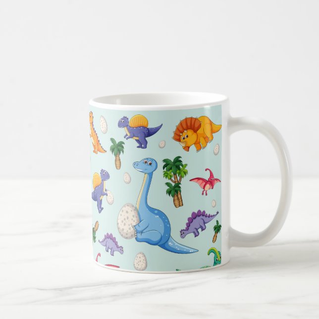 Taza De Café Bebés de dinosaurios | Bebé (Derecha)