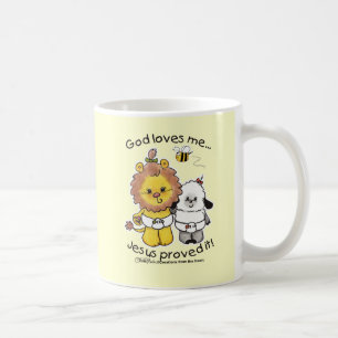 Taza De Café Bebés de león y cordero