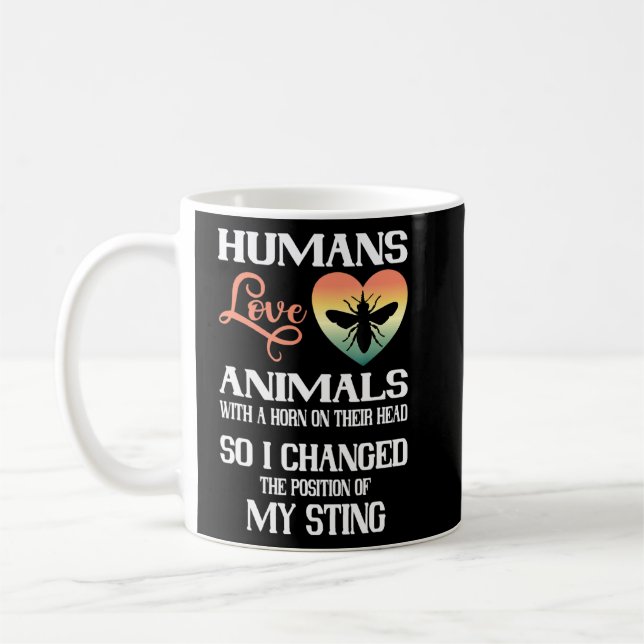Taza De Café Bebida Apióloga de maíz de abeja Retro Beekeep (Izquierda)