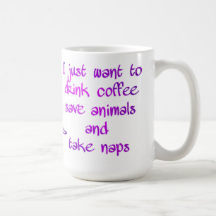 Taza De Café Bebida Café Salvar Animales Tomar Napas Animal Lov