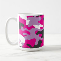 Bebida de camuflaje rosada Café de viaje Mug