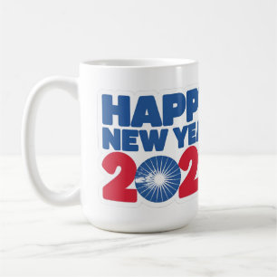 Taza De Café Bebida en la celebración: Feliz Año Nuevo 2025 Mug