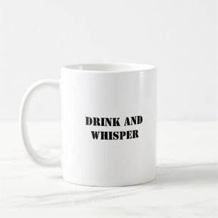 Taza De Café Bebida Graciosa Y Cuta Y Humor Sencillo De Susurro