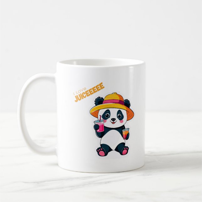 Taza De Café Bebida Panda a mano (Izquierda)