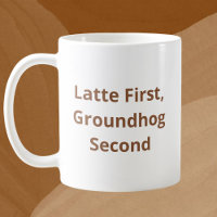 Bebida personalizado primero, segundo Groundhog