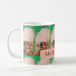 Taza De Café Bebida verde en temporada de vacaciones