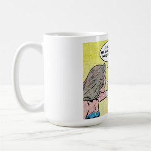 Taza De Café Bebidas de café por la mañana graciosa tira cómica