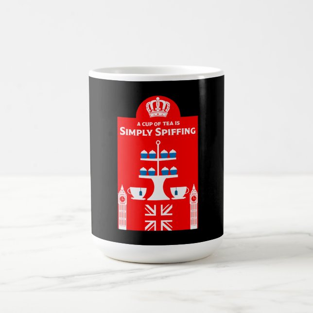 Taza De Café Bebidas de té clásicas británicas (Centro)