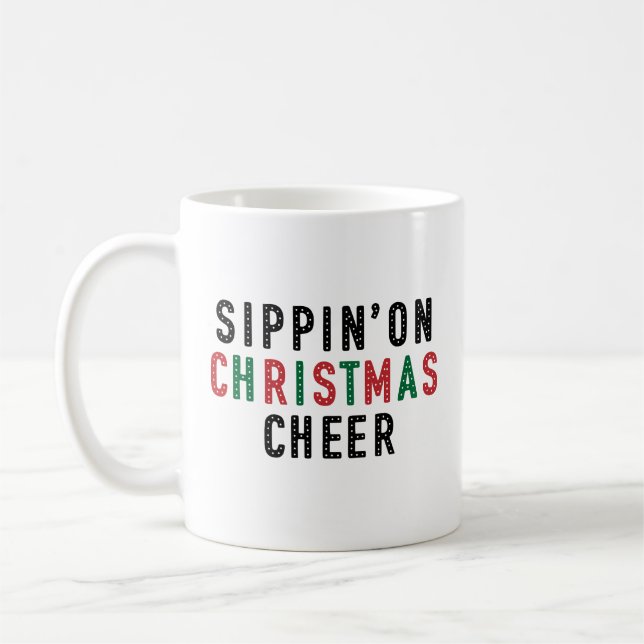 Taza De Café Bebiendo el espíritu de la Navidad (Izquierda)