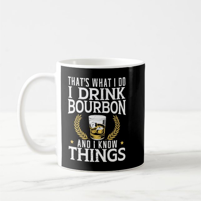 Taza De Café Bebo whisky y sé cosas malt bourbon Swe (Izquierda)