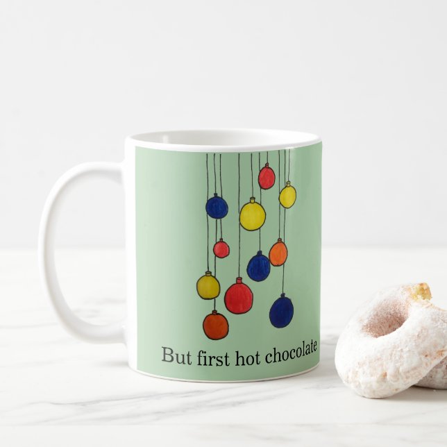 Taza De Café Becher Weihnachten Kakao (Con donut)