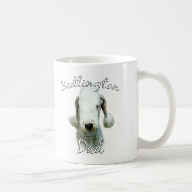 Taza De Café Bedlington Terrier Dad 2 (Derecha)