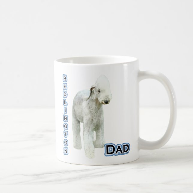 Taza De Café Bedlington Terrier Dad 4 (Derecha)