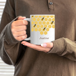 Taza De Café Bee and Honeycomb