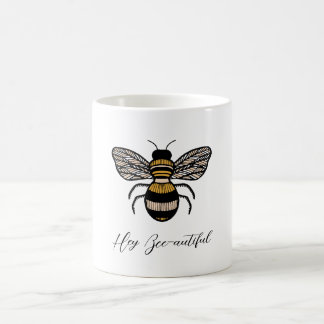 Taza De Café Bee Art Coffee Mug