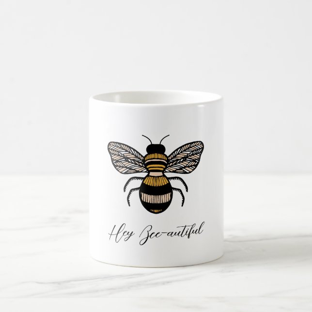 Taza De Café Bee Art Coffee Mug (Centro)