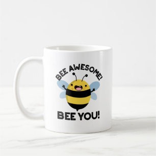 Taza De Café Bee Awesome Bee You Positive Insect Pun