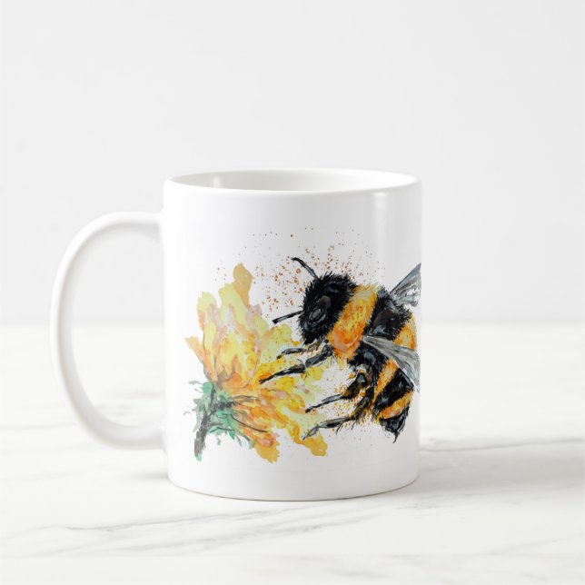 Taza De Café Bee Bumble Colección de polen (Izquierda)