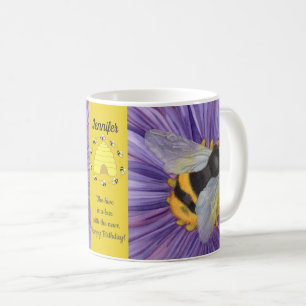 Taza De Café Bee Bumblebee Café Mug Tea Cup Arte Original