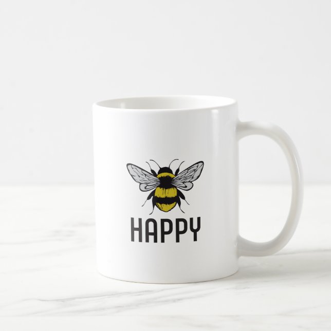 Taza De Café Bee Happy (Derecha)